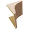 Ekena Millwork 12"W x 12"D x 12"H Wide Olympic Rough Cedar Woodgrain TimberThane Corbel, Primed Tan CORUR12X12X12OLYRCPR - alternate 5